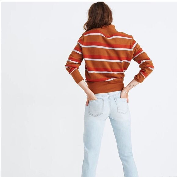 Madewell Striped Turtleneck Sweater - Picture 3 of 10